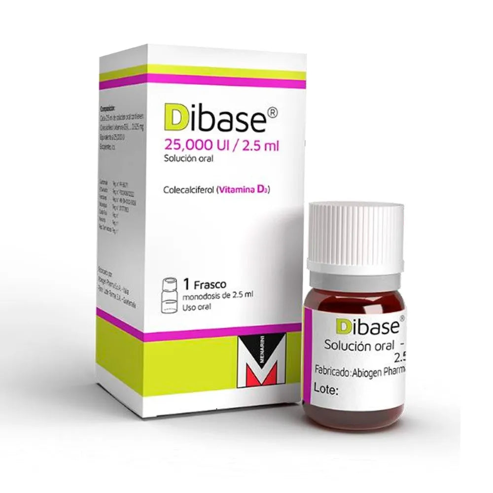 DIBASE 25,000 UI/2.5 ML X 1 FRASCO