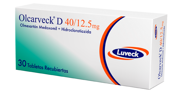 OLCARVECK D 40/12.5 MG OLMESARTAN/HIDROCLOROTIAZIDA