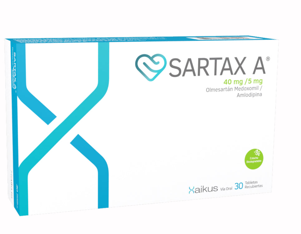 SARTAX A 40mg/5mg  CAJA X 30 TABLETAS (30 + 10 TAB)
