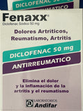 FENAX Diclofenaco Sódico 50 mg sobre x 10 Tabletas