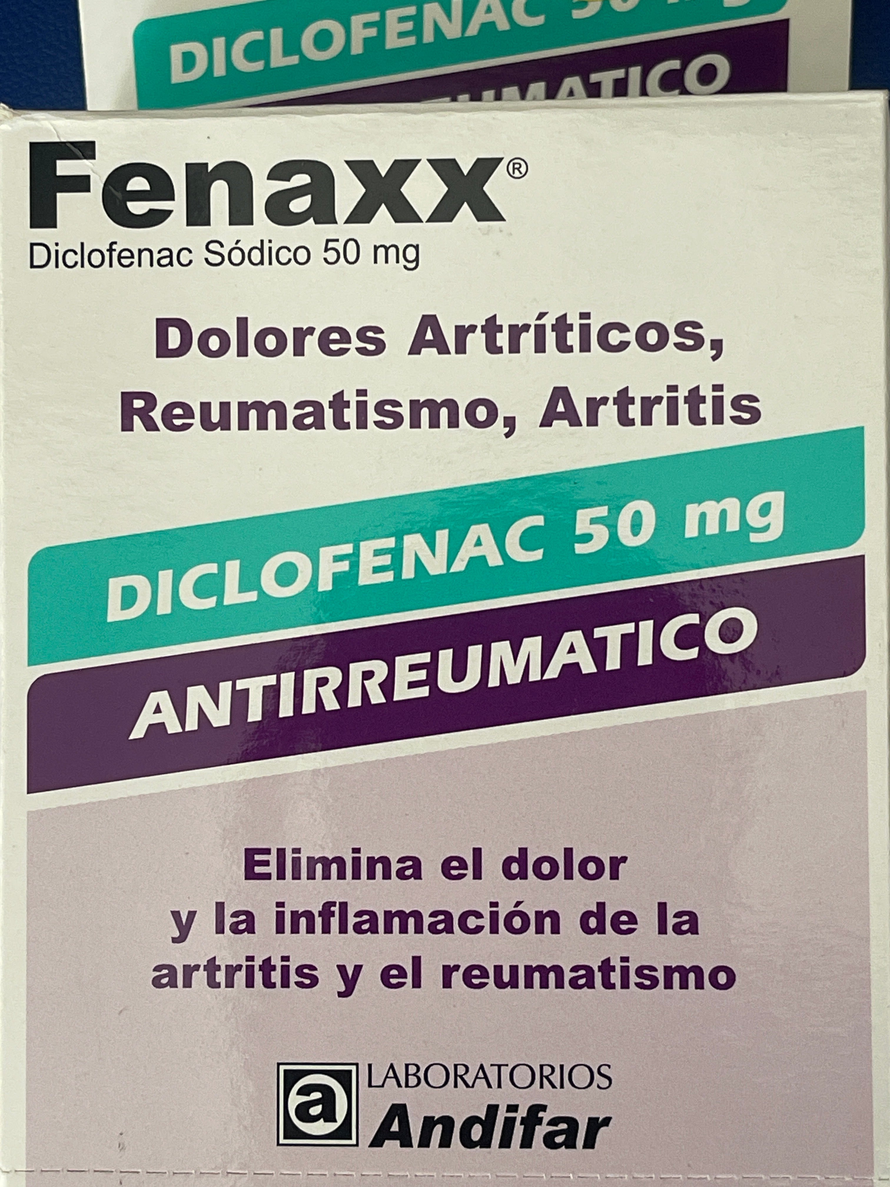 FENAX Diclofenaco Sódico 50 mg sobre x 10 Tabletas