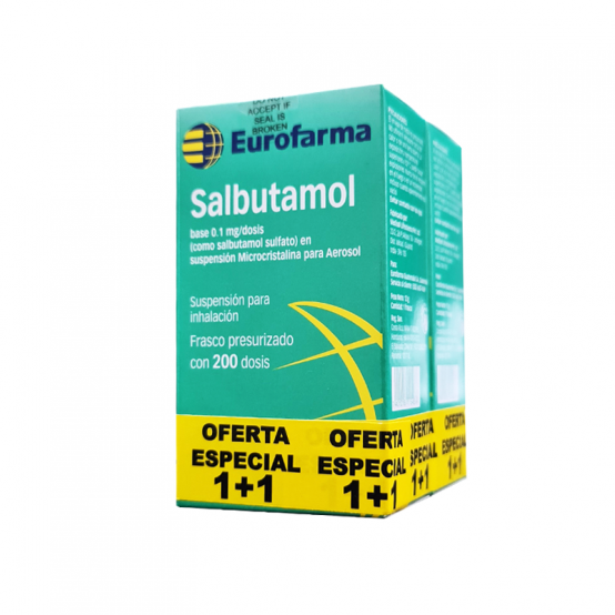 SALBUTAMOL X 200 DOSIS (1+1)