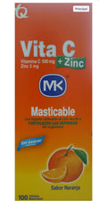 VITA C + ZINC X 12 TABLETAS MASTICABLES