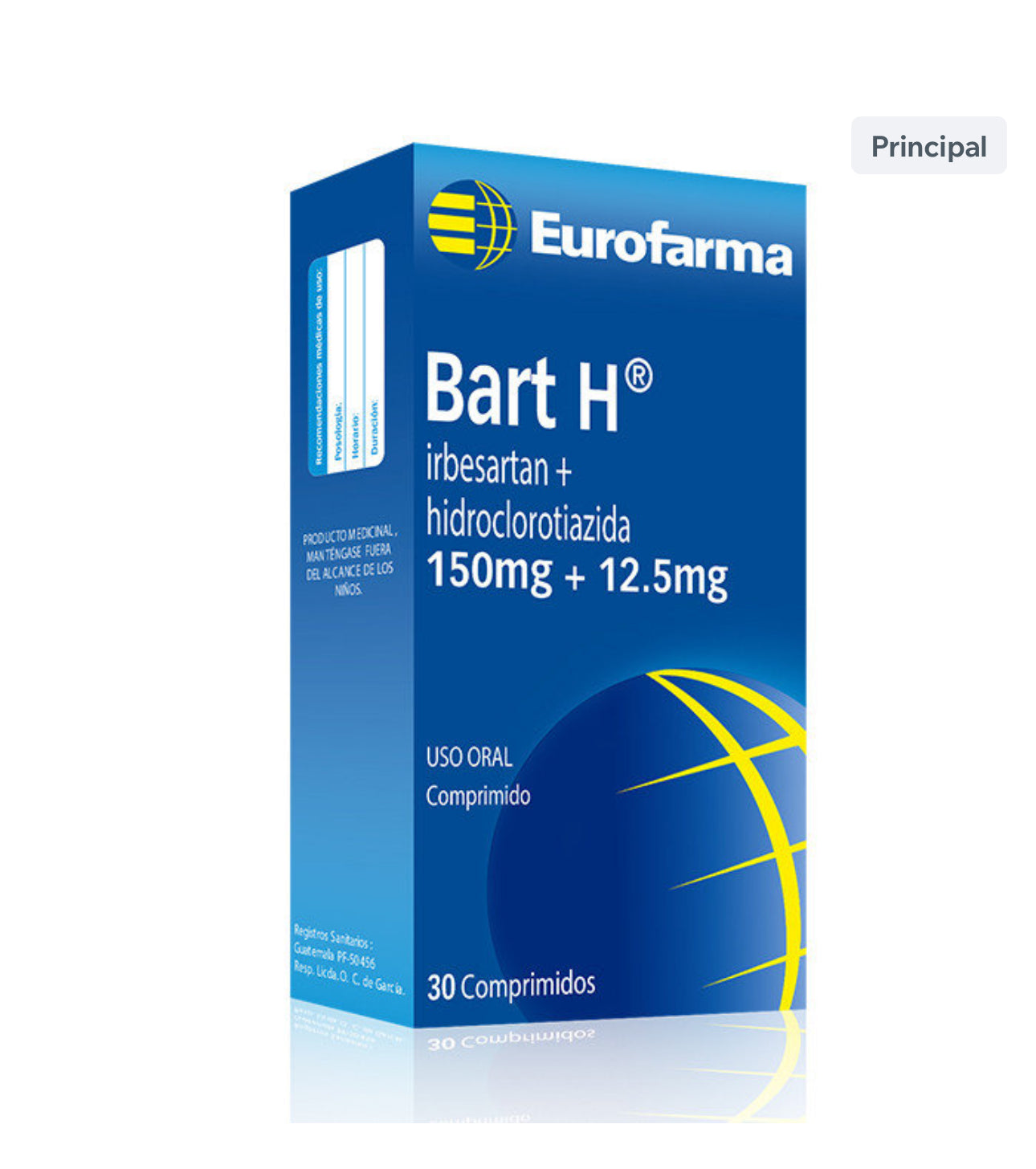 BARTH H 150 MG /12.5 MG CAJA X 3 COMPRIMIDOS