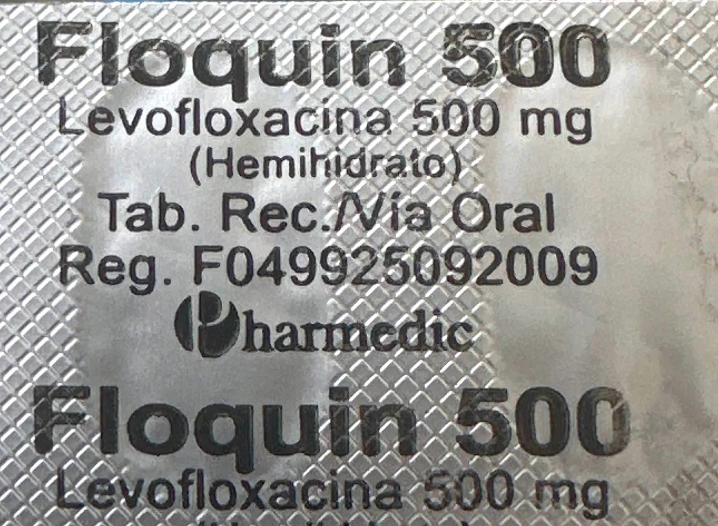 FLOQUIN 500 MG LEVOFLOXACINO