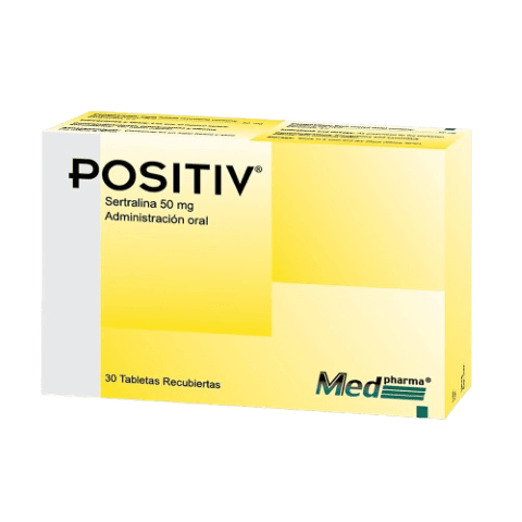 POSITIV sertralina 50 mg caja x 30 Tabletas