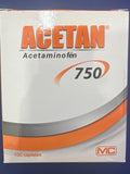Acetan 750 mg x 10 capletas