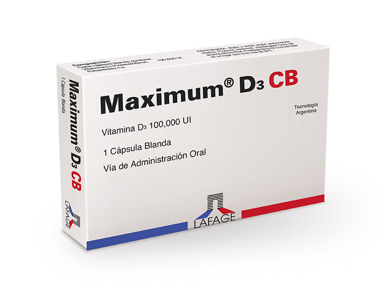 MAXIMUM D3 CB vitamina D3 100000 UI X 1 Capsula (1+1)