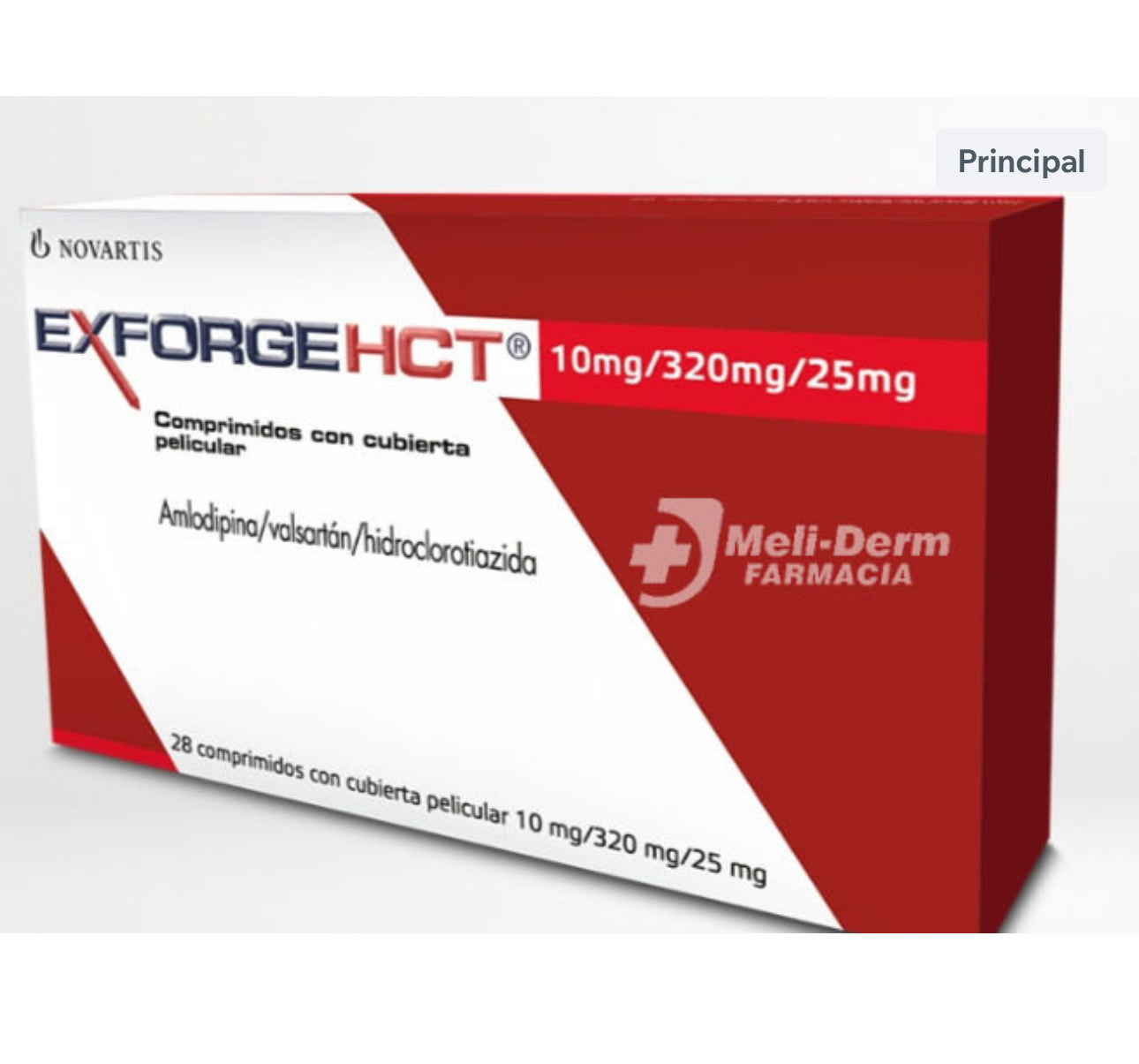 EXFORGE HCT 10MG/320MG/25MG X 28 COMPRIMIDOS
