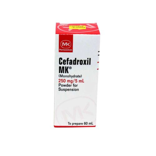 CEFADROXILO MK 250mg /5 mlSUSPENSIÓN X  60 ml