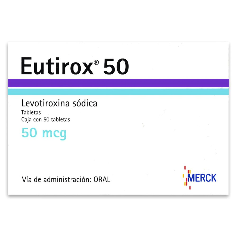 EUTIROX 50 MCG CAJA X 50 TABLETAS