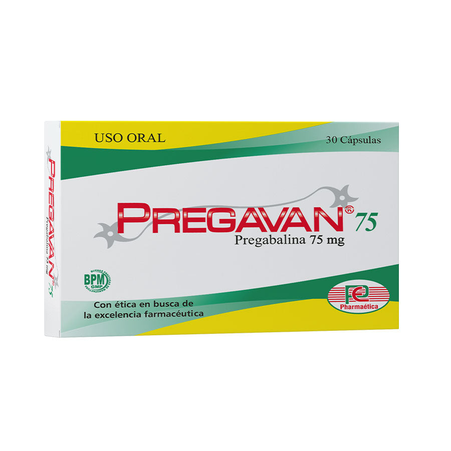 Pregavan 75 mg x 30 Capsulas