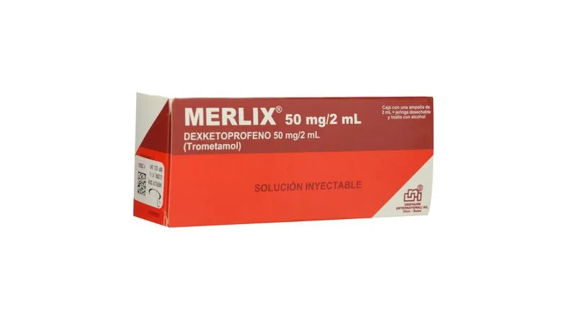 MERLIX Dexketoprofeno x 1 Ampolla  50mg/2ml