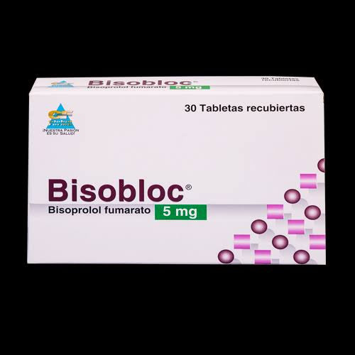 BISOBLOC Bisoprolol fumarato 5 mg caja x 30 Tabletas