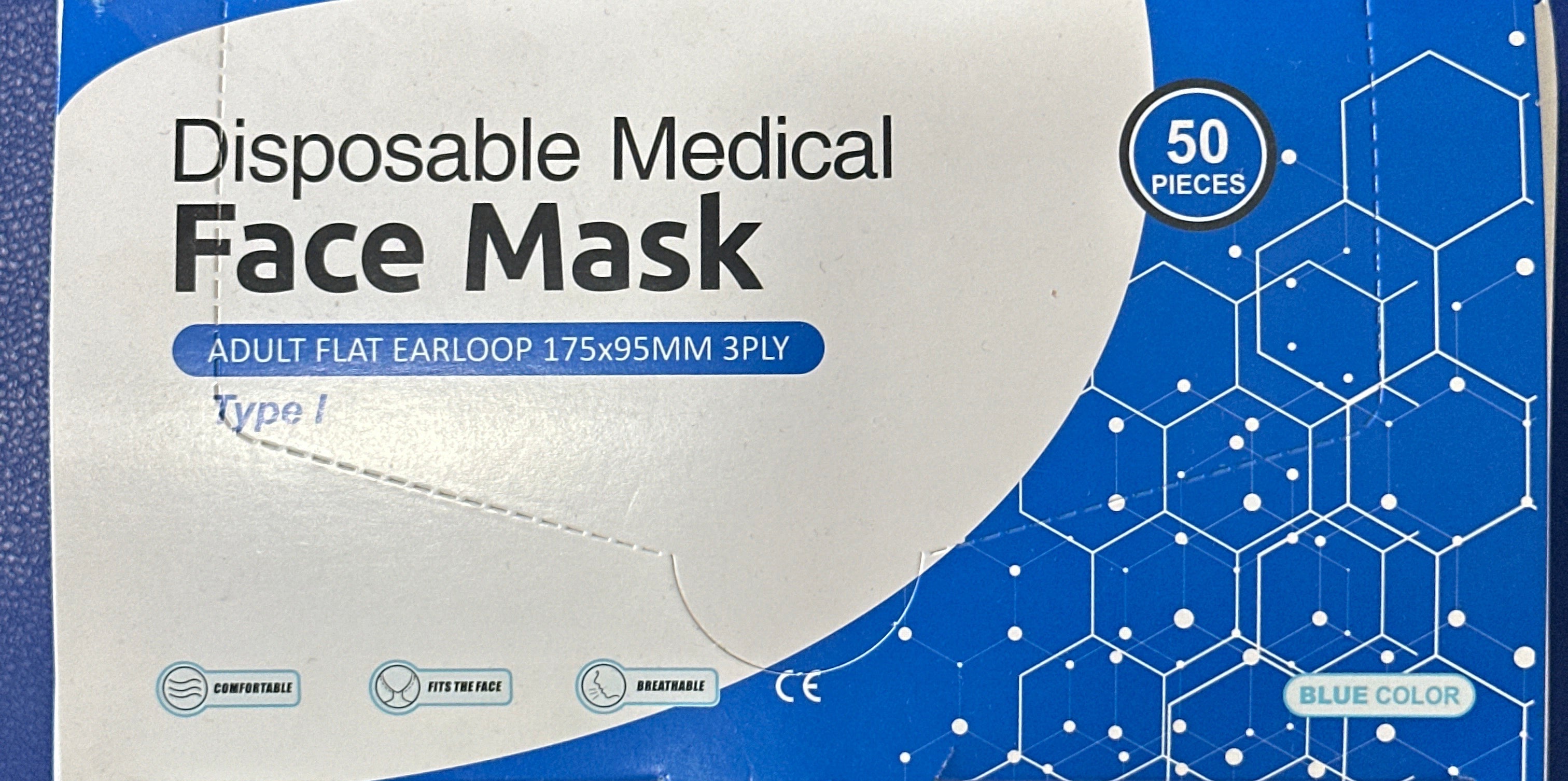 Mascarilla Quirurgica Desechable x 50 Unidades