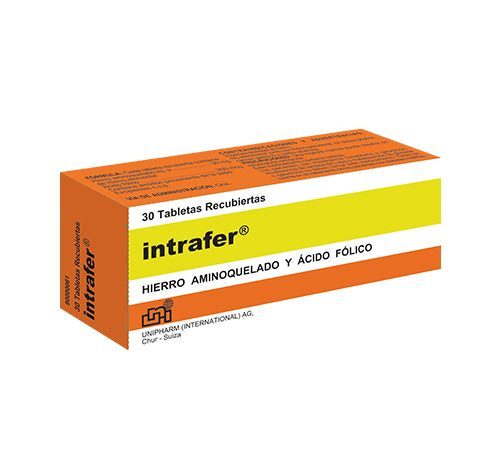 INTRAFER X 30 TABLETAS