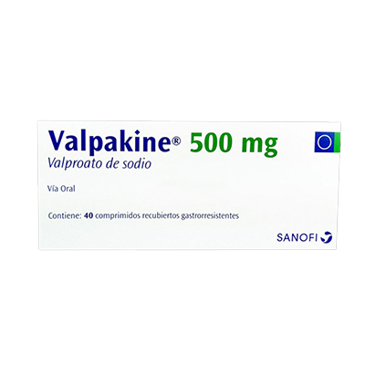 VALPAKINE 500 MG valproato de sodio caja x 40 comprimidos