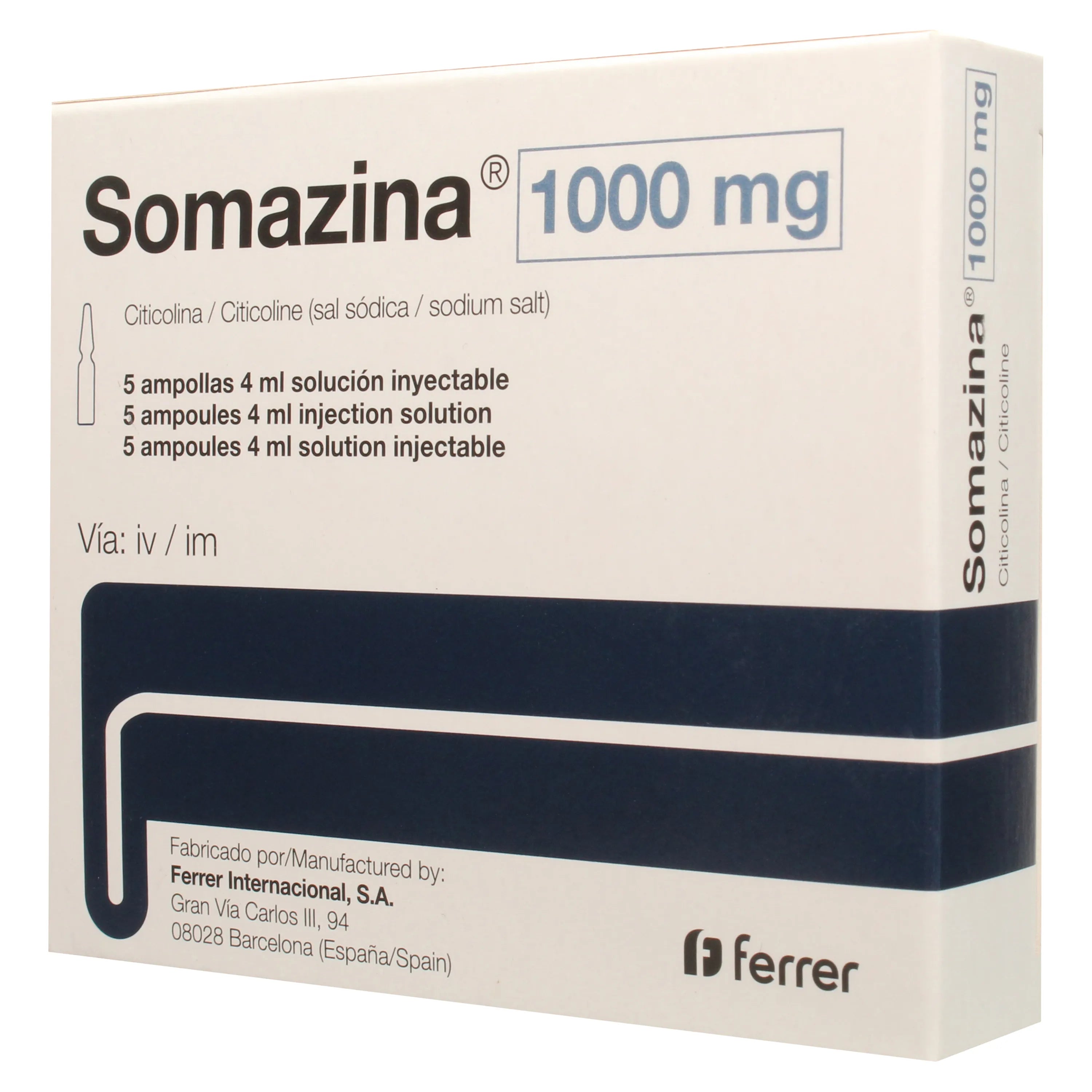 SOMAZINA X 1 AMPOLLA 4 ML SOLUCIÓN INYECTABLE IV/IM