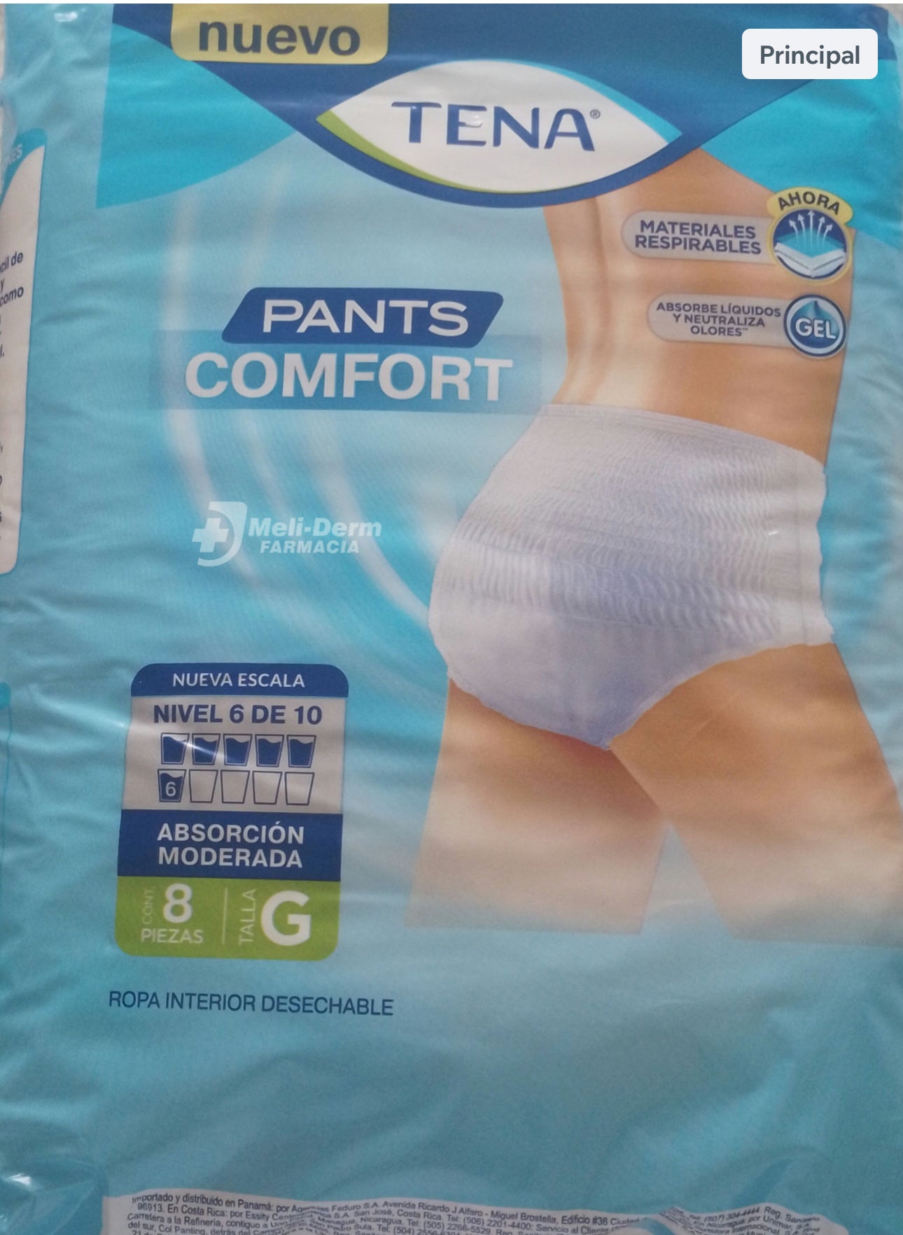 PAÑAL DE ADULTO TENA TALLA 8 X 8 PIEZAS
