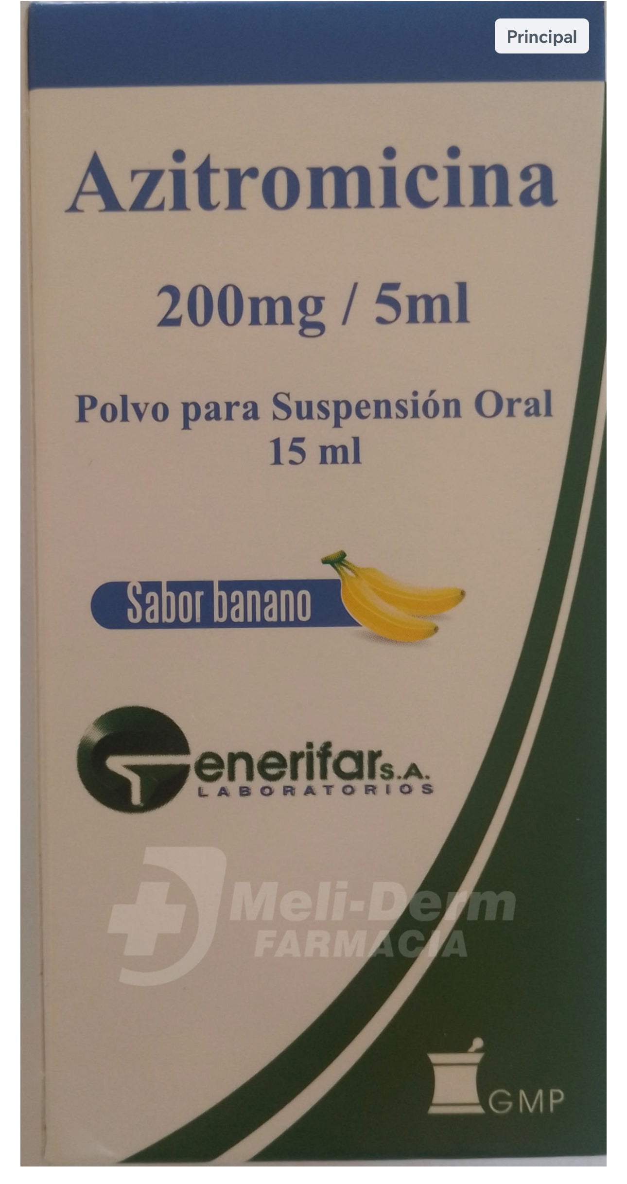 AZITROMICINA 200MG/5MG SUSPENSIÓN X 15 ML