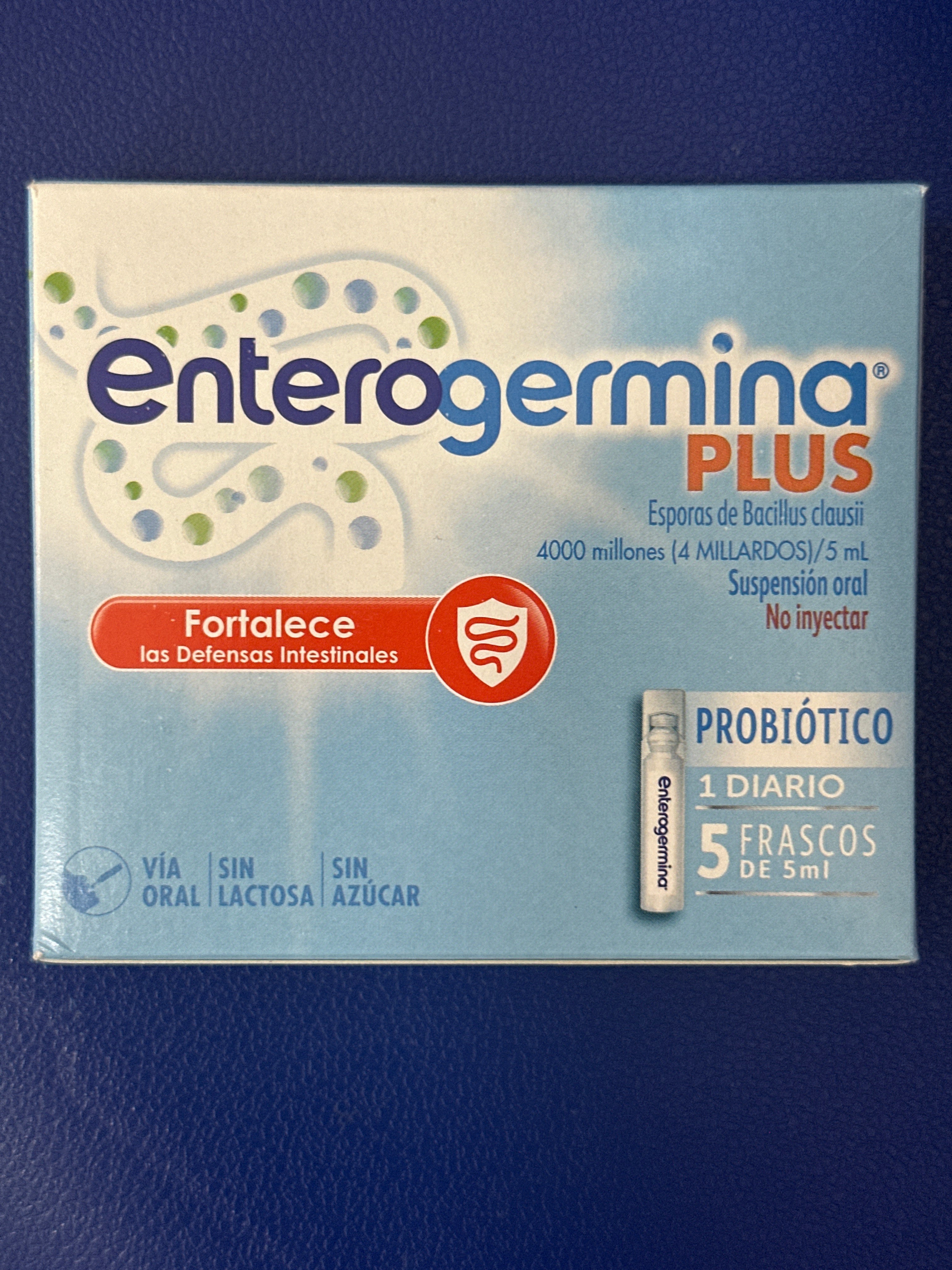 ENTEROGERMINA PLUS X 5 AMPOLLAS BEBIBLES