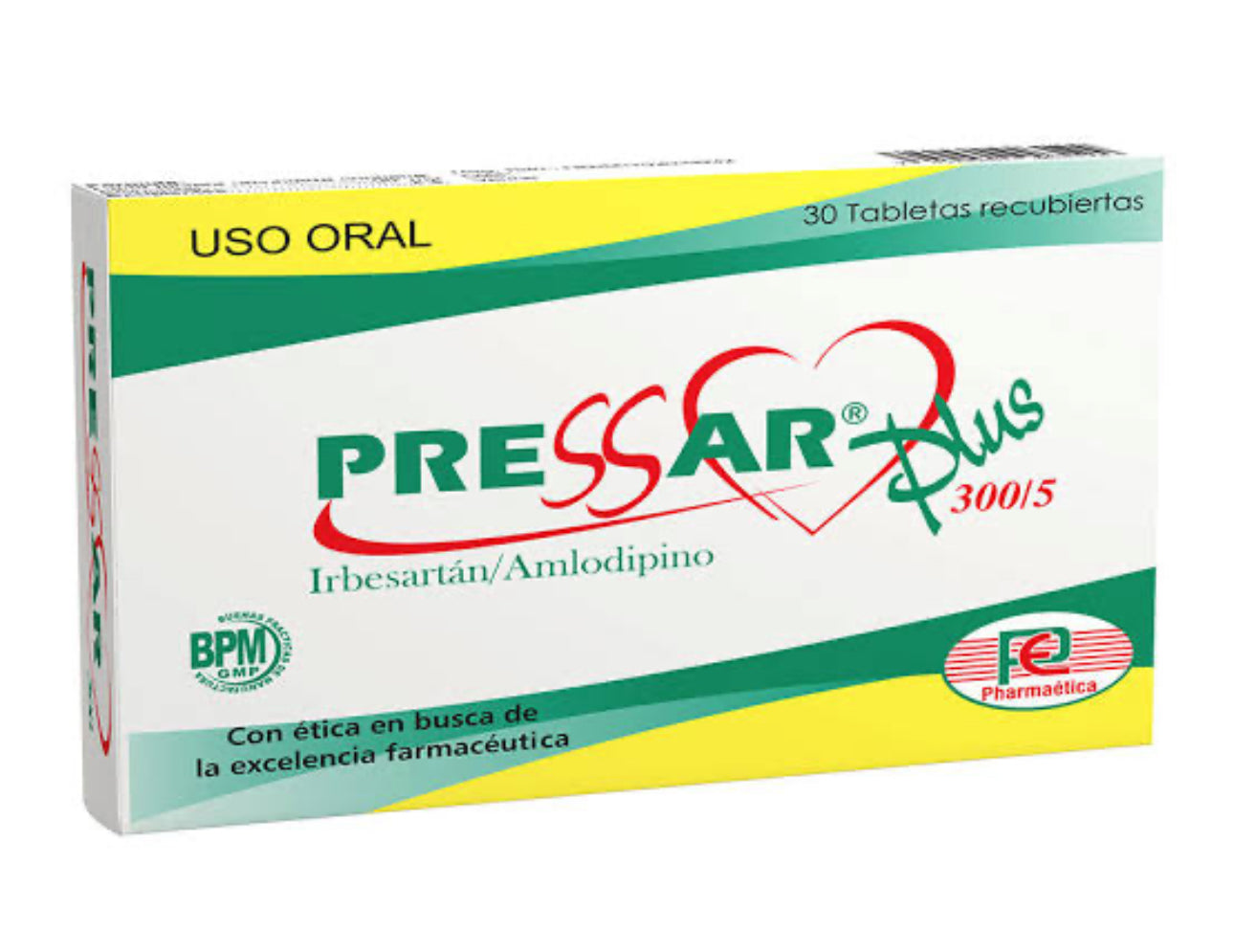 Pressar Plus 300/5 x 30 Tabletas