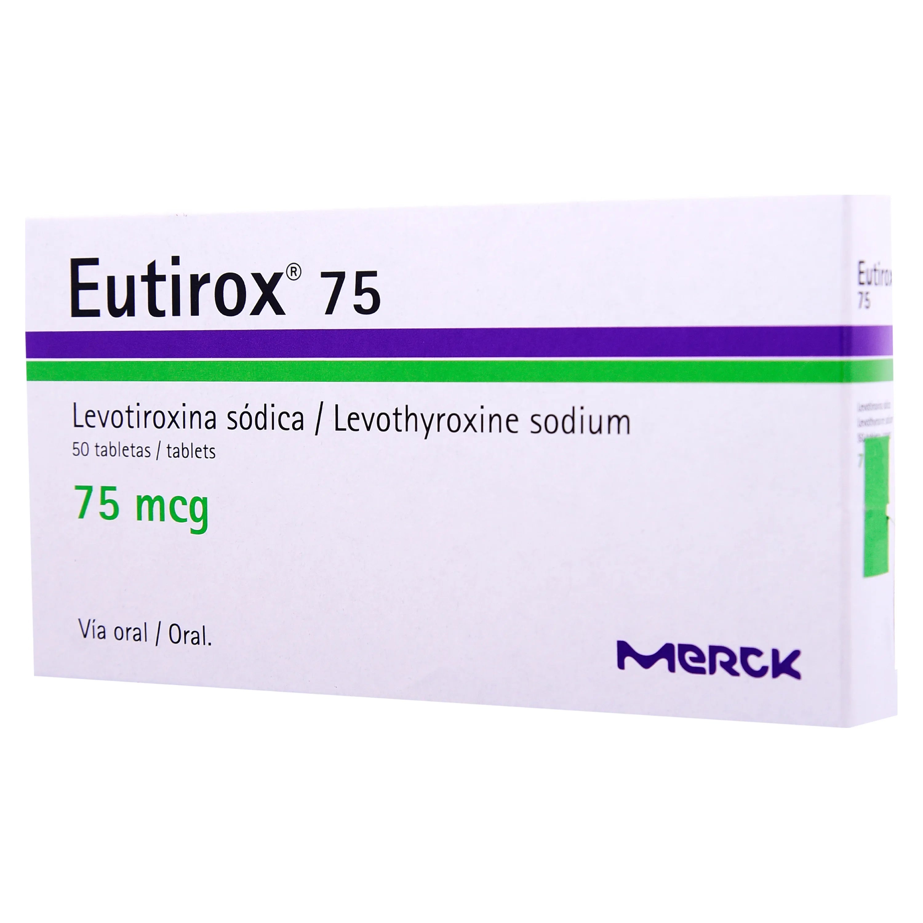 EUTIROX 75 MCG CAJA X 50 TABLETAS