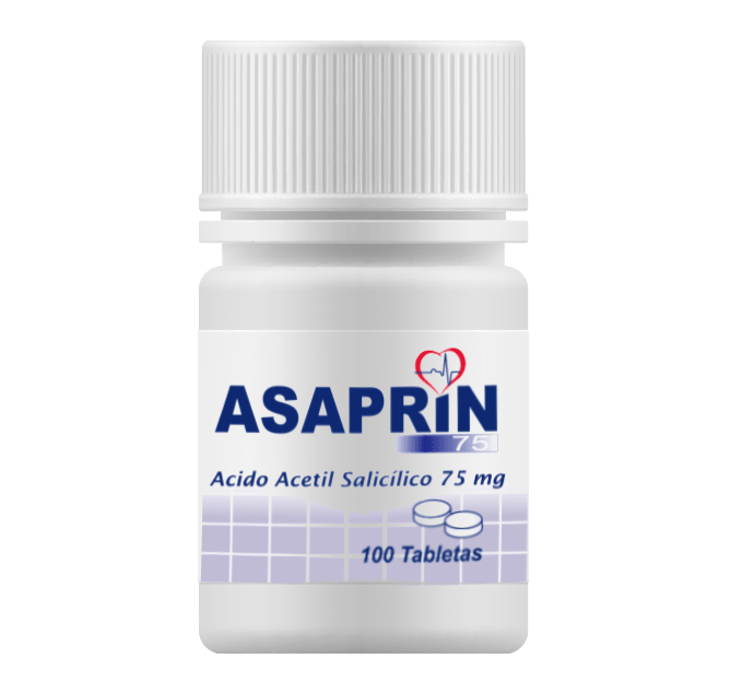 ASAPRIN 75 MG FRASCO X 100 TABLETAS