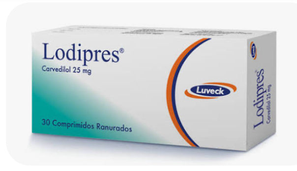 LODIPRES CARVEDILOL 25 MG X 30 TAB