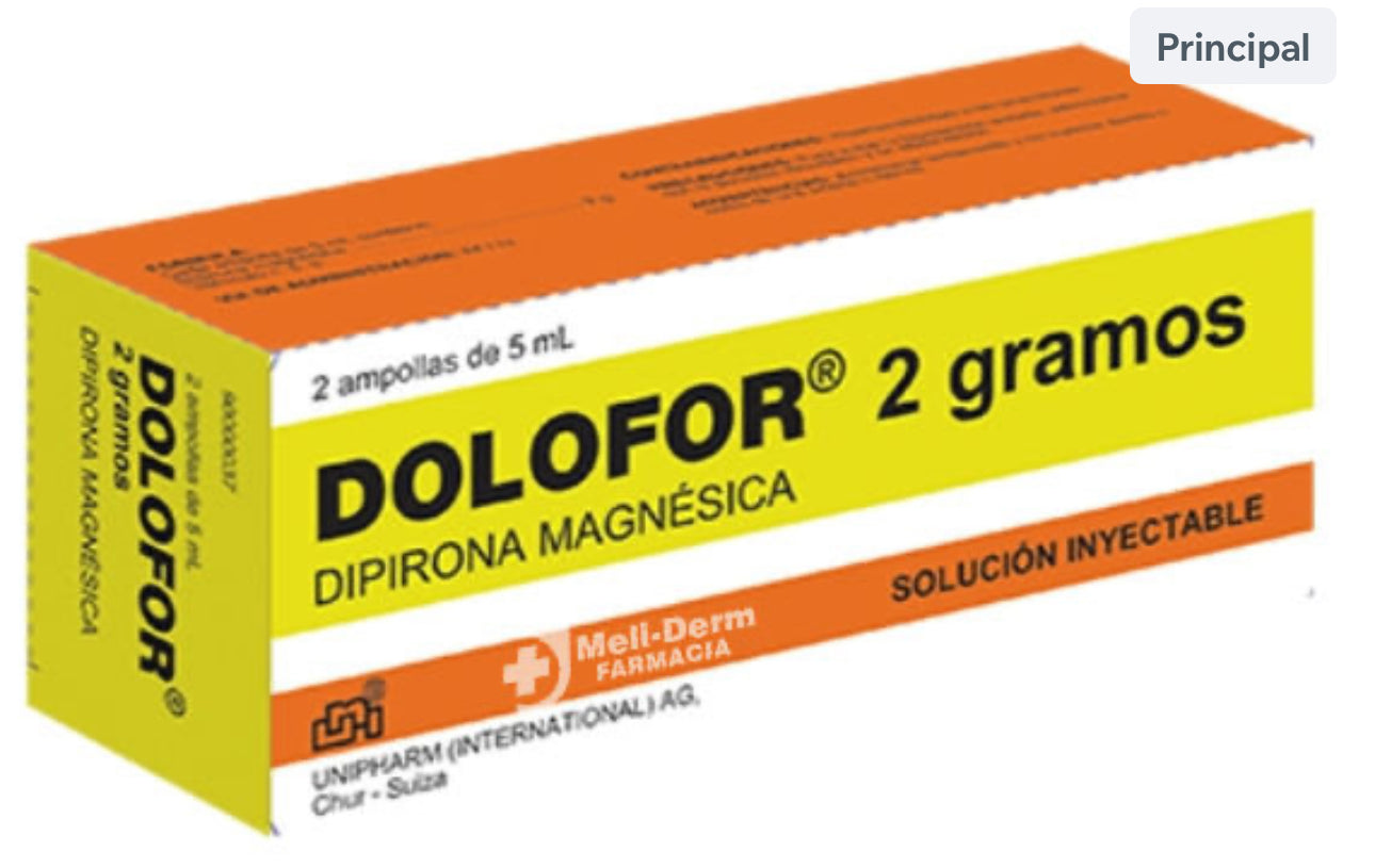 DOLOFOR DIPIRONA MAGNESICA 2 G X 2 AMPOLLAS IYC