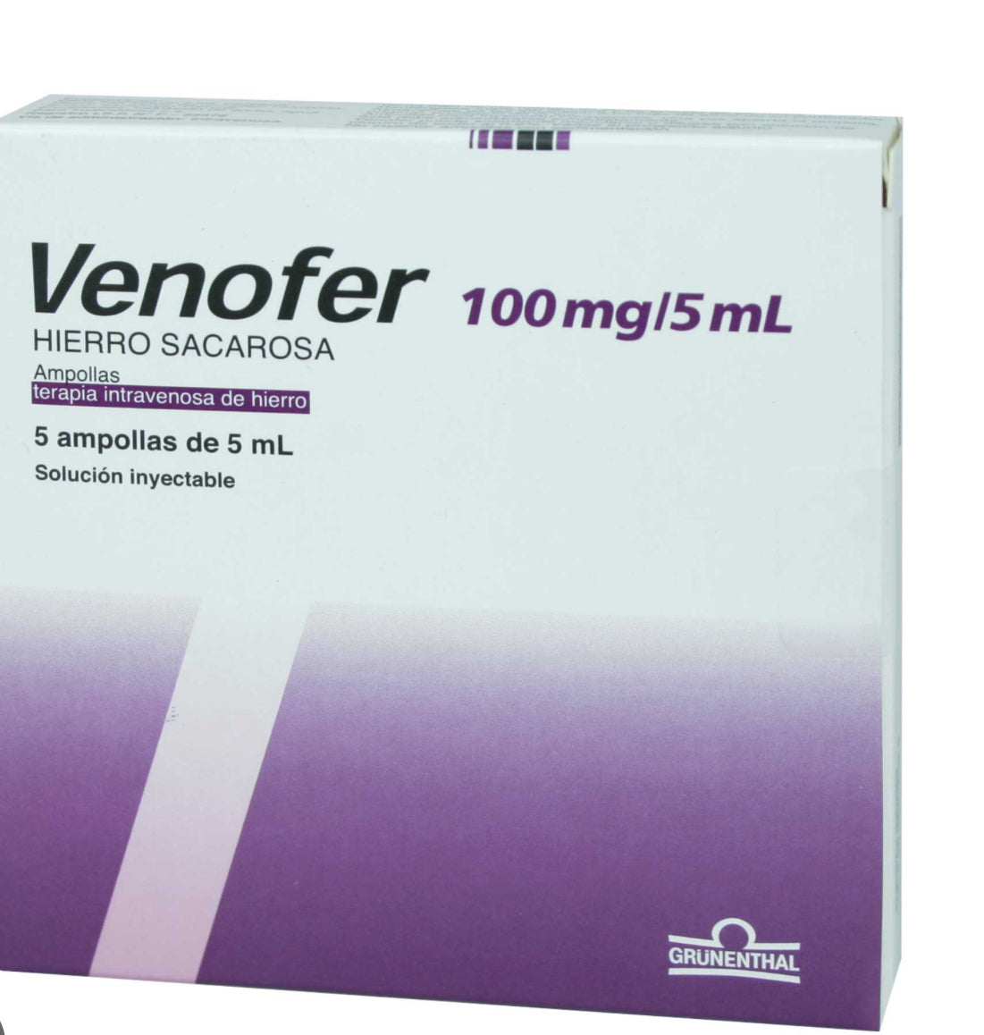 VENOFER 100 MG/ 5 ML X 1 AMPOLLA