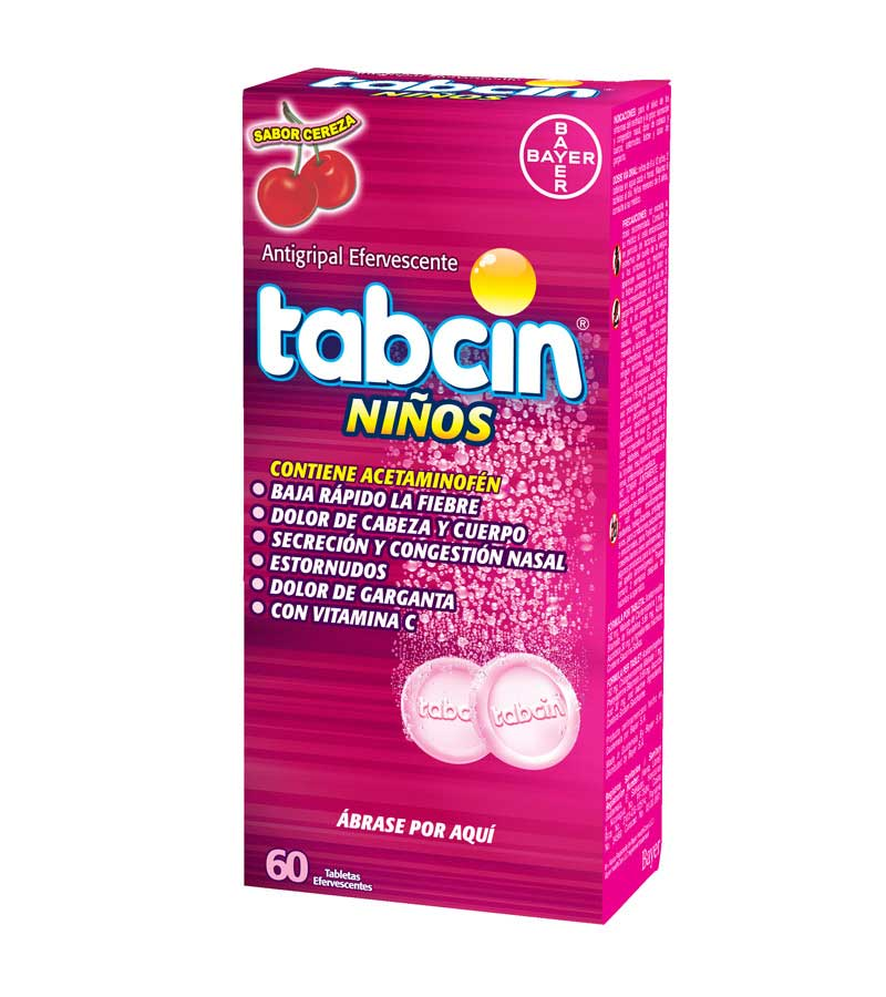 Tabcin Infantil x 60 Tabletas Efervescentes