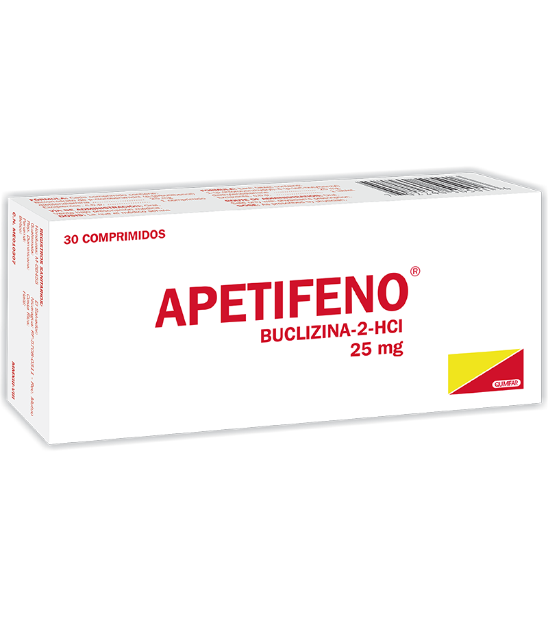 APETIFENO X 30 TABLETAS