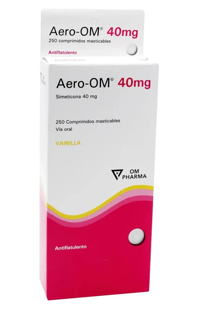 Aero-OM 40mg x 10 Tabletas Masticables
