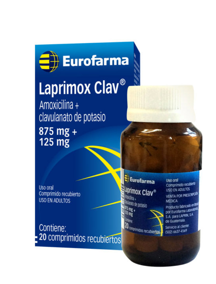 LAPRIMOX AMOXICILINA/CALVULANICO CAJA X 20 COMPRIMIDOS