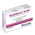 ANDIGENT A-80 Gentamicina 80mg/2 ml x 3 ampollas