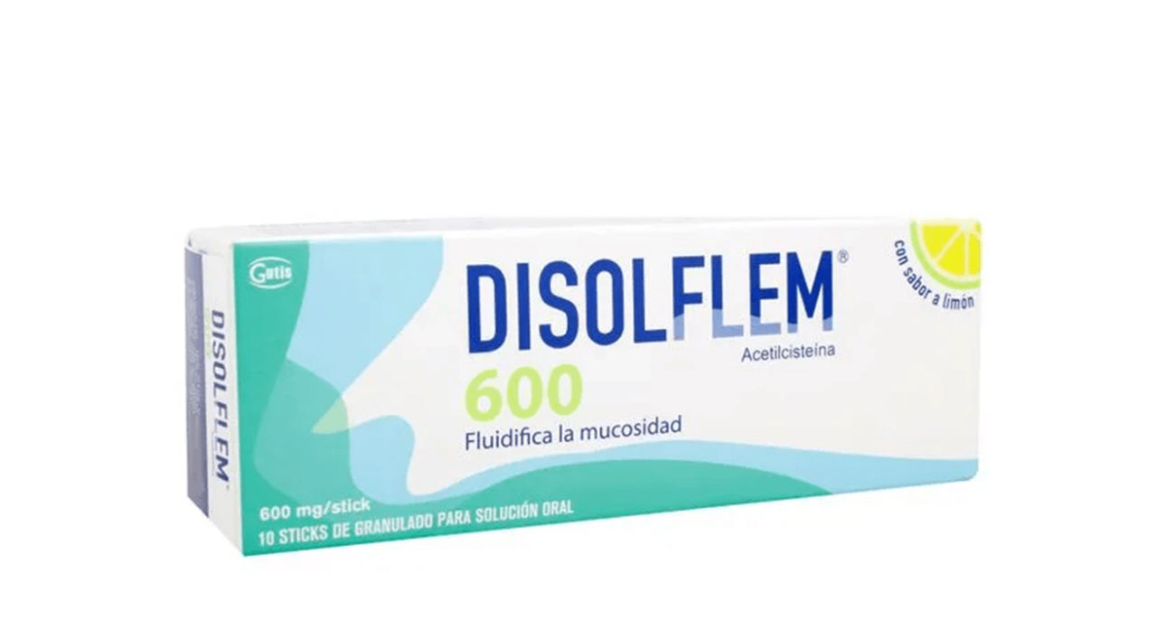 DISOFLEM 600 ACETILCISTEINA X 10 SOBRES