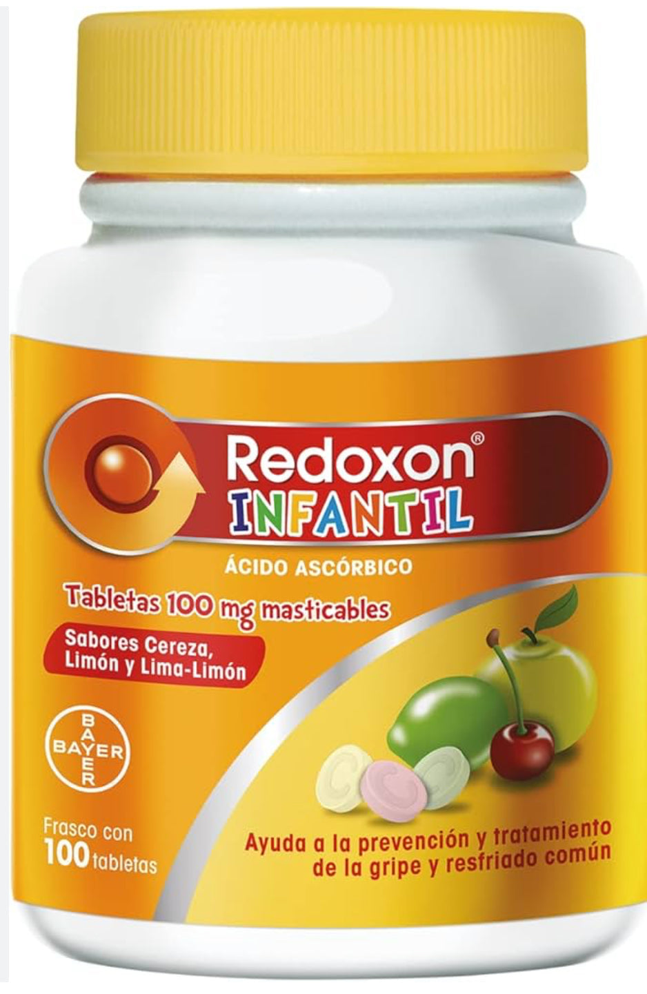 REDOXON INFANTIL FRASCO X 100 TABLETAS MASTICABLES