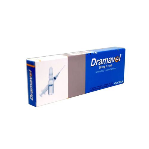 DRAMAVOL Dimenhidrinato 50 MG / 2ML X 1 AMPOLLA