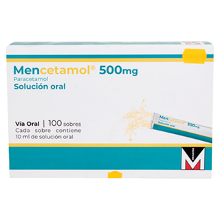 MENCETAMOL Paracetamol 500 mg/ 10 ml x 1 sobre