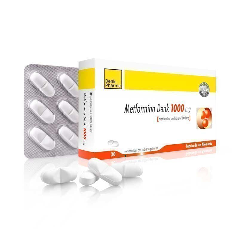 Metformina Denk 1000 mg x 30 Comprimidos