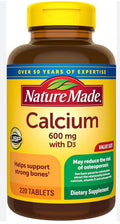 CALCIO  600 MG NATURE MADE BOTE X 100 CÁPSULAS