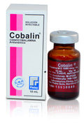 COBALIN vitamina B12 1000mcg/ml FRASCO SOLUCIÓN INYECTABLE X 10 ML