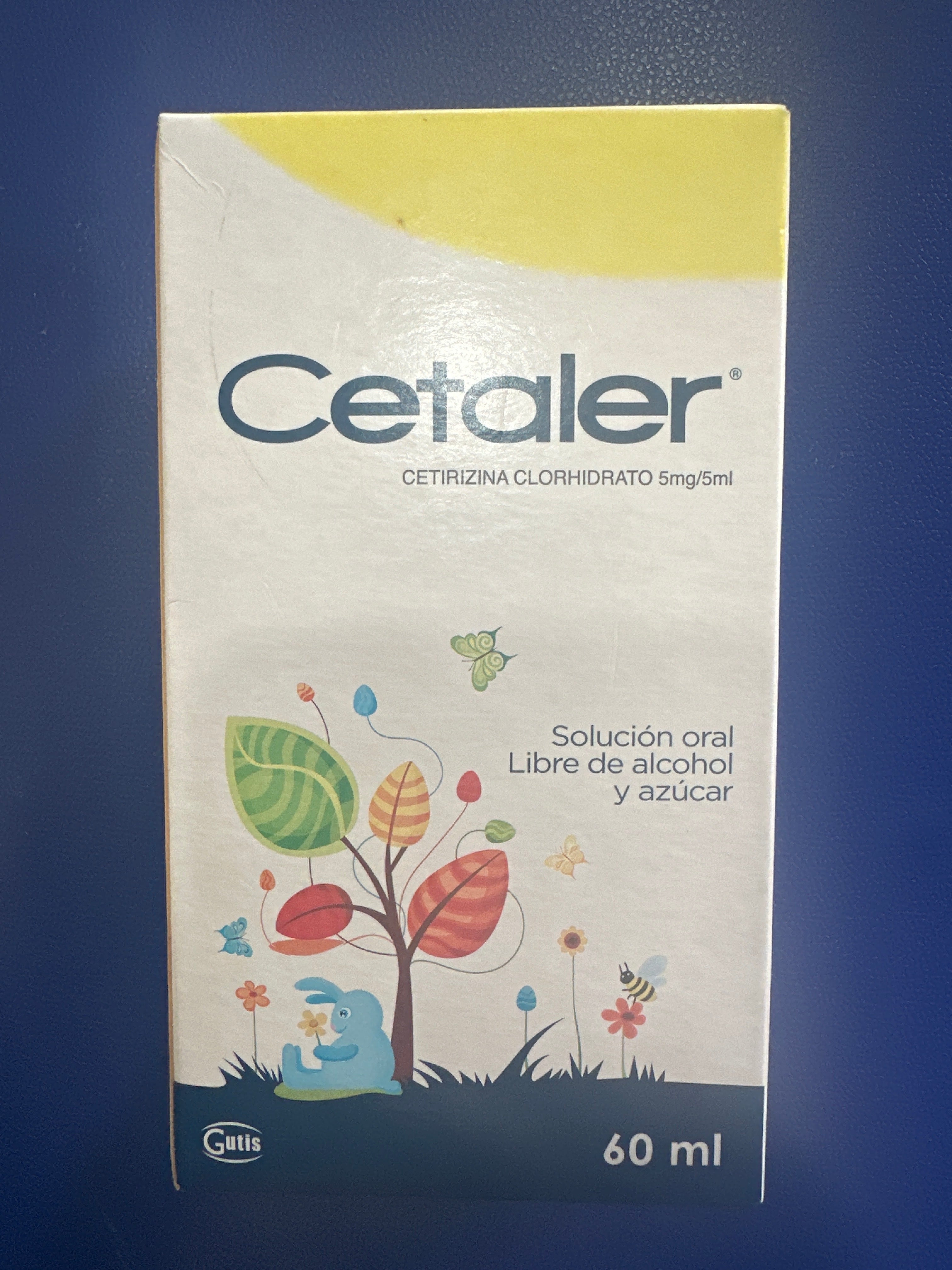 CETALER Cetirizina 5mg/5ml Solución x 60 ml