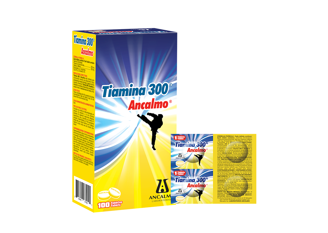 Tiamina 300 x 4 Tabletas