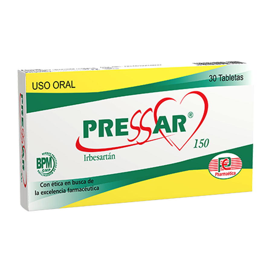 Pressar 150 mg x 30 Tabletas