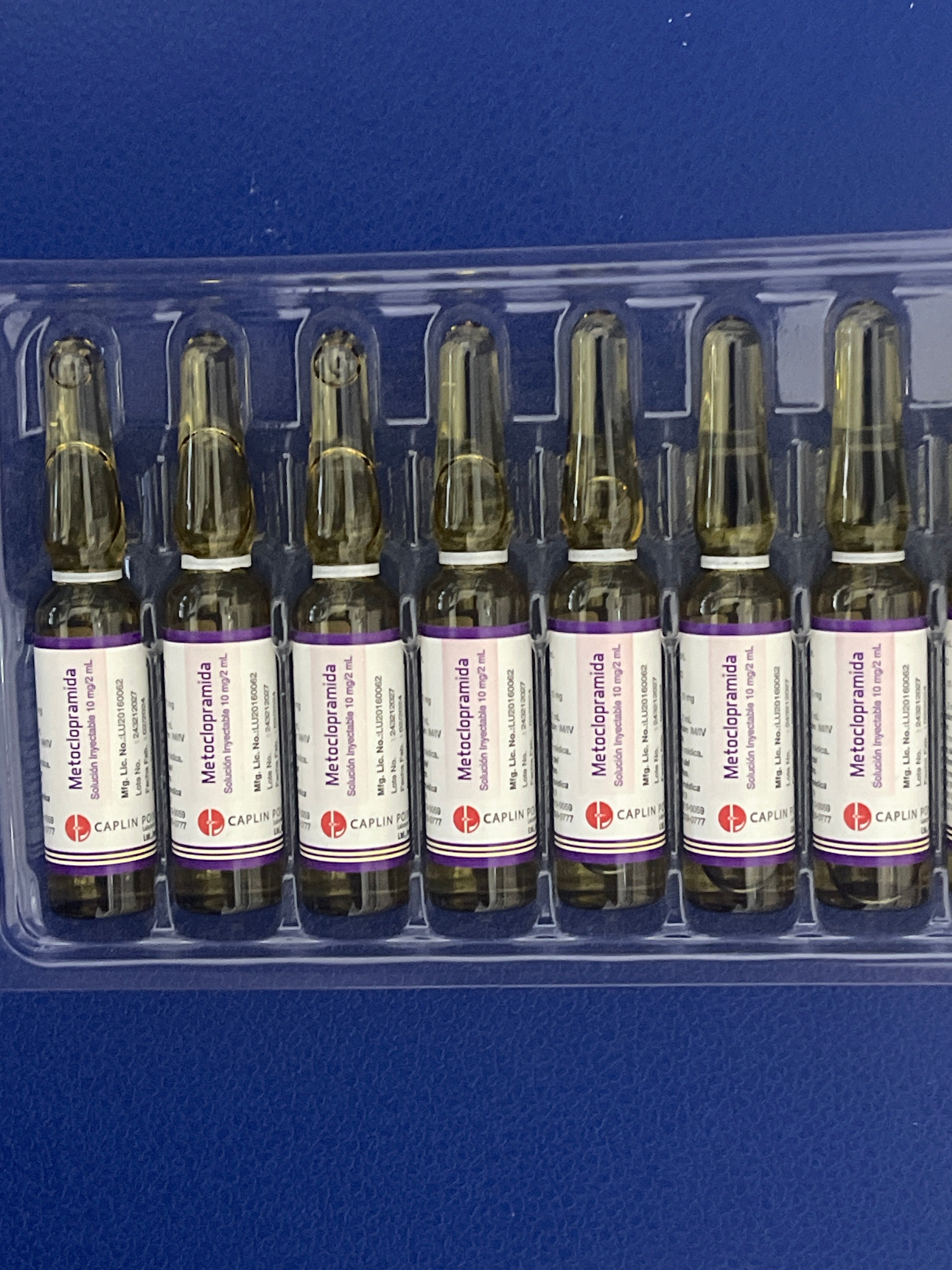 METOCLOPRAMIDA 10MG/2ML X 1 AMPOLLA IYC