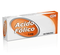 ACIDO FOLICO 5MG Blister x  10 Tabletas