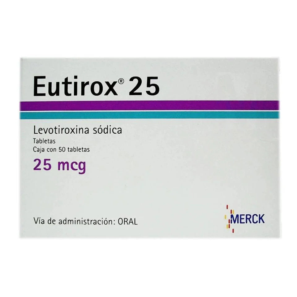 EUTIROX 25 MCG CAJA X 50 TABLETAS
