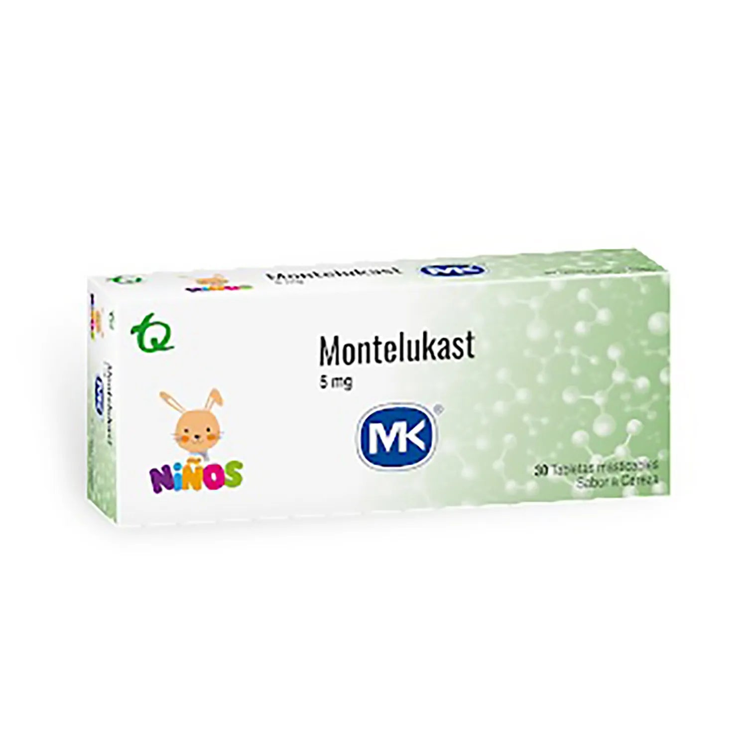 MONTELUKAST MK CAJA X 30 TABLETAS